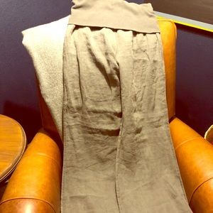 Cloth and stone wide leg linen fold over pants